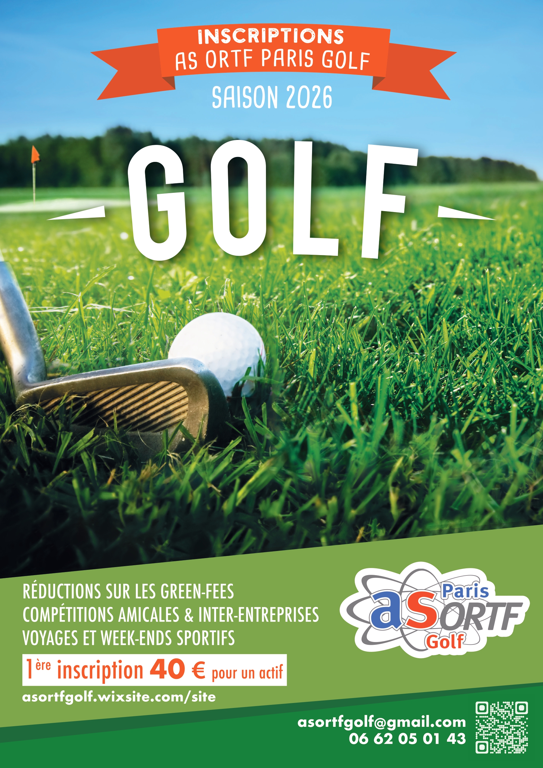 Affiche section golf AS ORTF